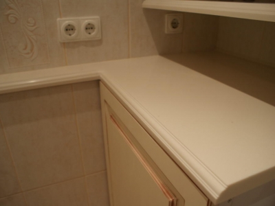 Ванная комната Столешница искусственный камень Corian Vanilla